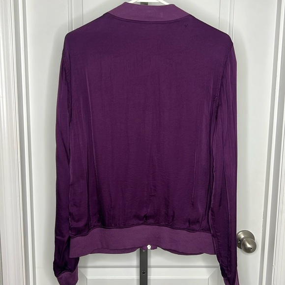 🔴 Michael Stars Cash Satin Bomber Jacket - Picture 6 of 8